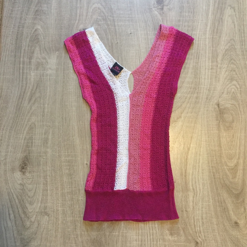 2b {Bebe} crochet top